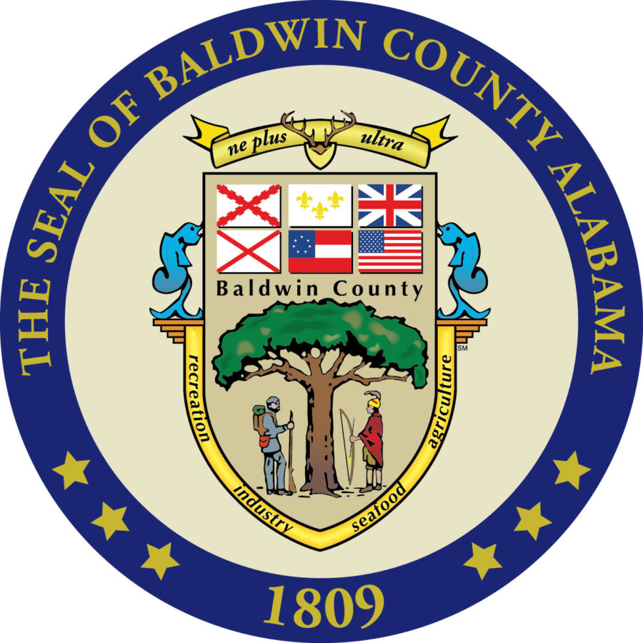 Baldwin County Seal (NEW FLAGS)(HIREZ) Baldwin County Alabama